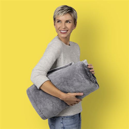 Couverture chauffante Medisana HB50E 180 x 130 cm, grise, 4 niveaux de chaleur