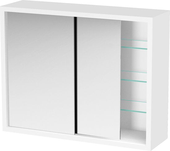 Armoire à pharmacie - armoire de toilette au-dessus du lavabo salle de bain toilette - 50 x 40 x 14 cm