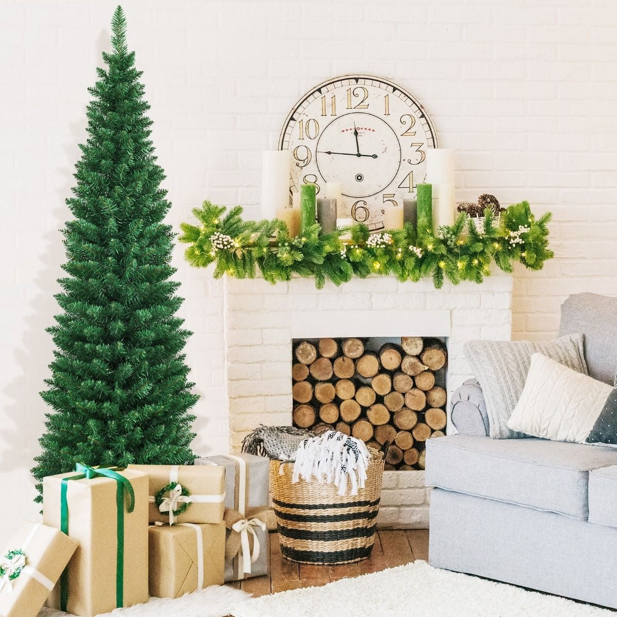 Coast Artificial Christmas Tree Arbre de Noël avec 1 000 aiguilles d'épicéa en PVC - Vert - 180cm