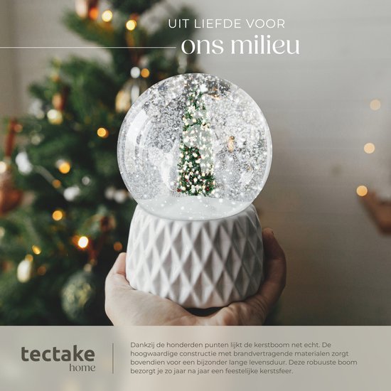 Sapin de Noël artificiel Tectake Comet 180 cm - 200 LED - 8 modes d'éclairage - Vert