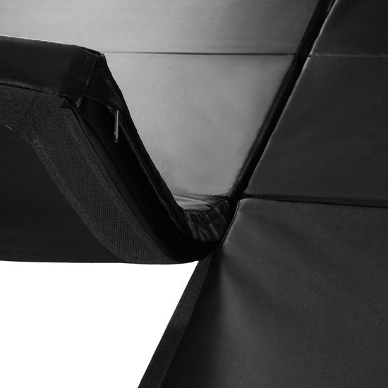 tectake - Tapis de gymnastique - dim 240 x 120 x 5 cm - noir - 403638