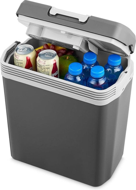 Glacière MOA Electrique, Avec fonction de chauffage, 12V et 230V, 22 litres, Gris