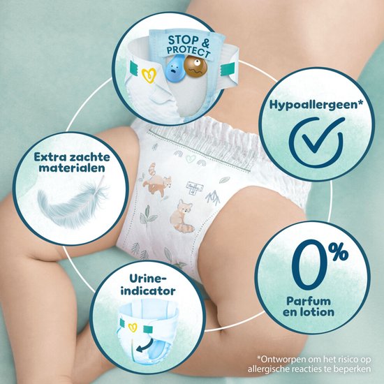 Couches Pampers Harmonie, taille 2 (4-8 kg), 116 pièces