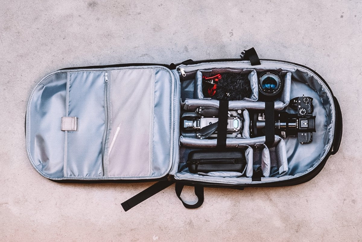 ONYX Sacoche pour appareil photo avec compartiment pour ordinateur portable - Sac à dos pour appareil photo SLR - Résistant aux éclaboussures - Drones - Sac de voyage rigide
