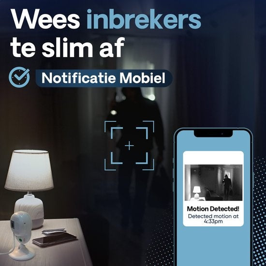 Caméra de surveillance Housetrack 1080P - Caméra de sécurité IP avec application - Caméra de sécurité Wifi - Maison intelligente - Caméra de sécurité intérieure