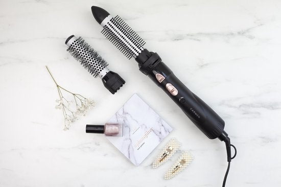 Carmen DC5250 - Brosse à cheveux - 550 watts - Dents rétractables - 2 accessoires - Double voltage