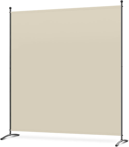 Angel Living Paravent - 1 pièce - 162x180 cm - Pliable - Acier & 160 g/m² Polyester - Séparation de pièces & Protection de la vie privée - Beige