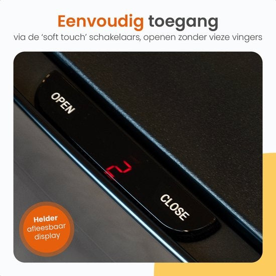 Poubelle de tri sélécrtif automatique - Goliving  - 64 L - Poubelle à détécteur - Séparation des déchets - Détecteur mains libres - Résistant à l'humidité - Acier inoxydable - 40L + 2x12L + 8L - Argenté