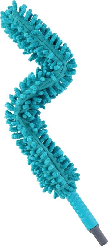 Kit de nettoyage Alpina - 7 pièces - Microfibre - Serpillère - Raclette à vitres - Racleur - Manche télescopique - Balai pliable