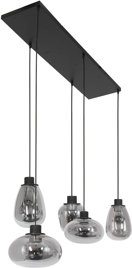 Steinhauer - Lampe suspendue - Reflexion - Noir - Verre Métal - Lampe design - E27 - 3078ZW