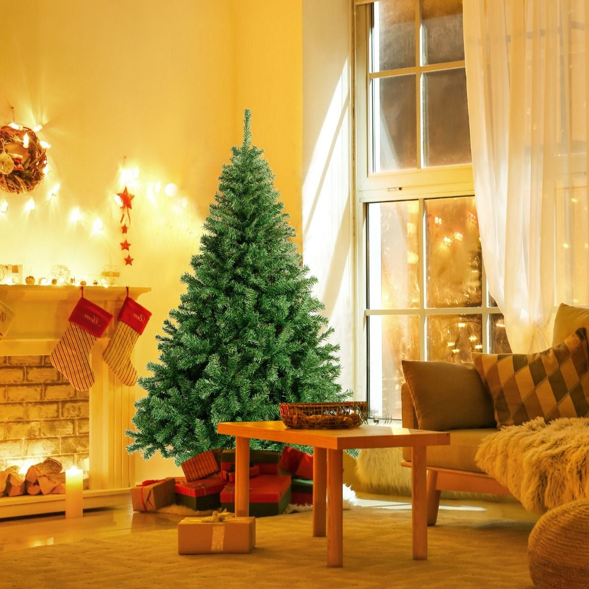 Coast Artificial Christmas Tree - 180cm - Arbre de Noël réaliste à 1000 branches - Convient pour l'intérieur et l'extérieur - Vert