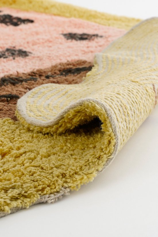 Tapis Kids Room - Strawberry - Tapis rose - 120 x 95 cm - Coton