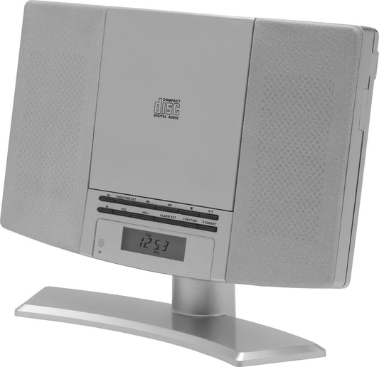 Denver Radio Lecteur CD - Montage mural - Radio FM - Radio-réveil - 20 stations préréglées - AUX - MC5220S