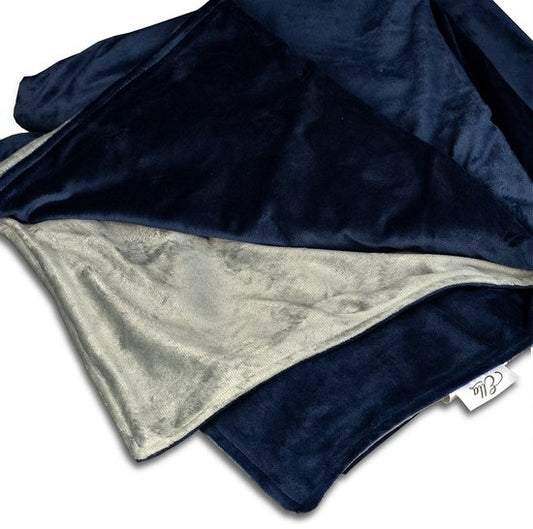 Housse pour couverture EL Life - 150 x 200 cm - Housse en polaire Minky merveilleusement douce - Bleu