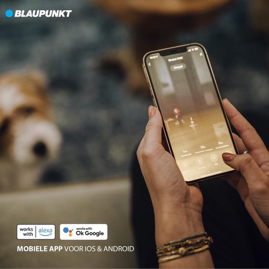 Blaupunkt Robot Aspirateur Bluebot XVAC - Avec station de recharge - Navigation intelligente - Fonction balayage possible - Blanc