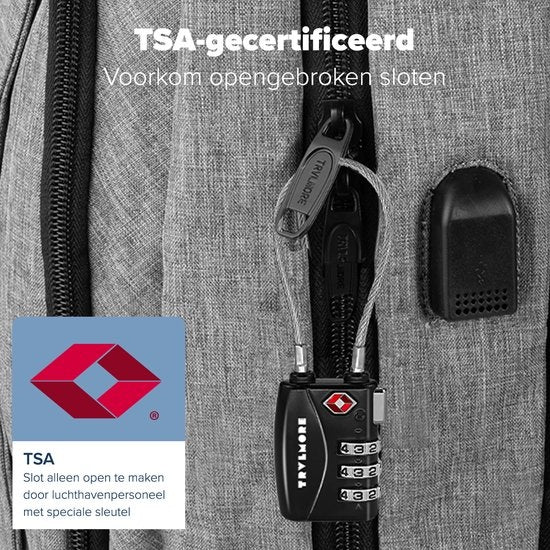 TRVLMORE Serrure de valise - Serrure de voyage TSA - Cadenas à 3 chiffres - 2 pièces - Noir