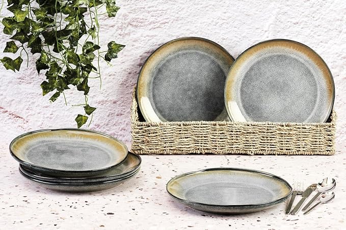 Assiette Genesis Ø20.5 cm - 6 pièces - Terre