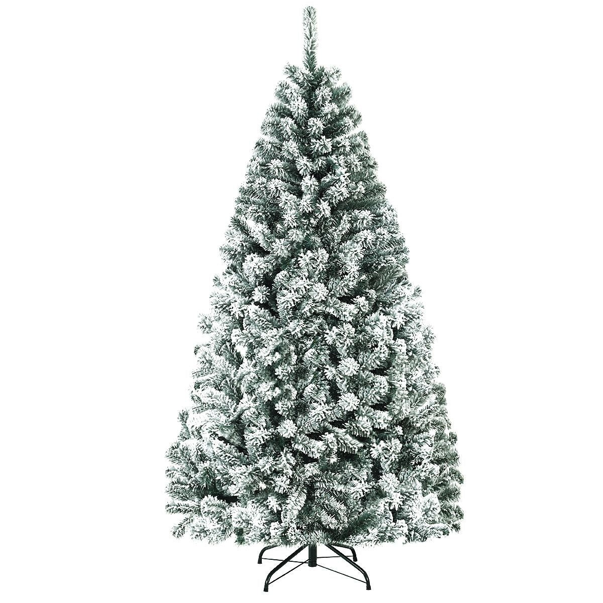 Arbre de Noël artificiel Snowy Coast  - Avec support métallique - 180 cm - Vert