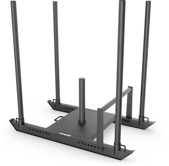 VirtuFit Power Sled - Pour disques d'haltères de 50 mm - Plateforme de résistance réglable - Capacité de charge maximale de 250 kg - Appareil de musculation robuste pour l'entraînement fonctionnel