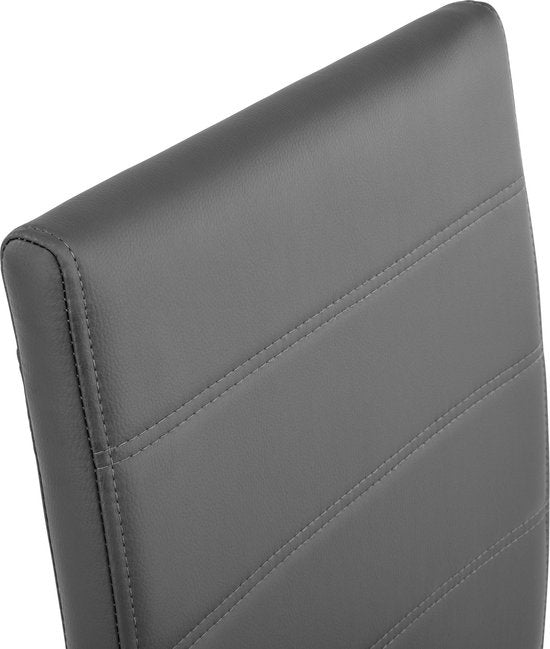 tectake® - set de 2 chaises de salle à manger Bettina grey - 402551