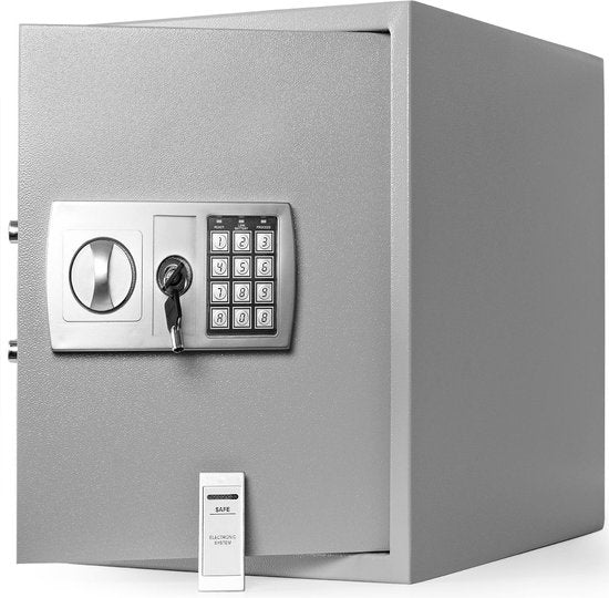 Deuba Safe - Electronic Double Pen Led 35x40x40cm 56l - Silver