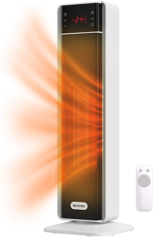 Fourneau électrique Auronic - Fourneau en céramique - Fourneau à tour - 2000W - Blanc