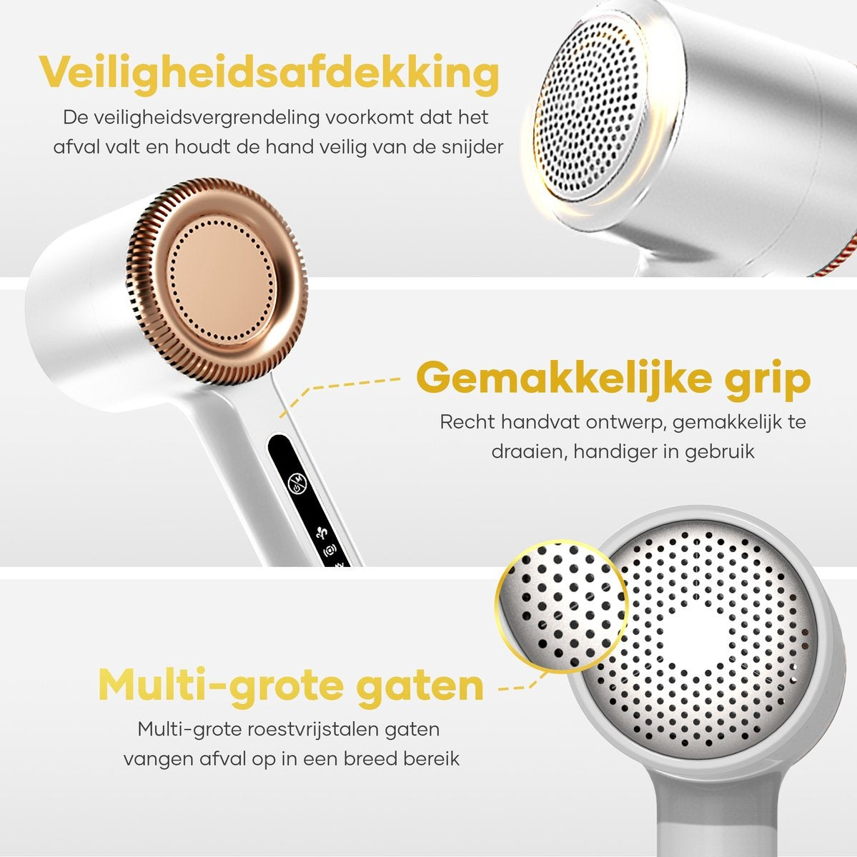 MW® - Pince à peluches - Pince à peluches électrique - Tondeuses à peluches