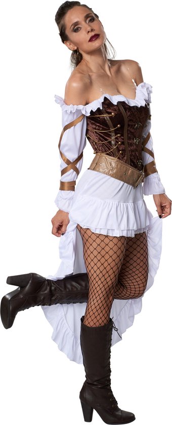 dressforfun - Costume de gardienne de palais steampunk pour femme, taille S - déguisements, costumes d'Halloween, tenues de fête, tenues de carnaval, tenues de soirée - 302315
