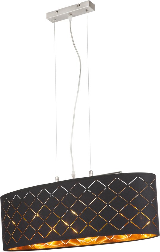 Globo - suspension - Gunther - noir - métal - grande lampe de table - LED_E27 - 15229H2LMDS