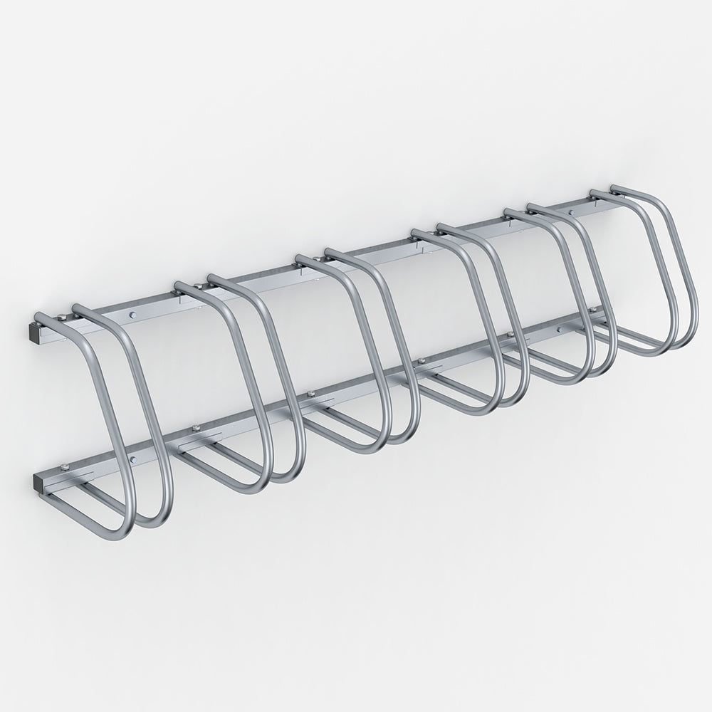 Monzana Porte-vélos - Rangement des vélos - pour 6 vélos - 160x32x27 cm - Porte-vélos en métal