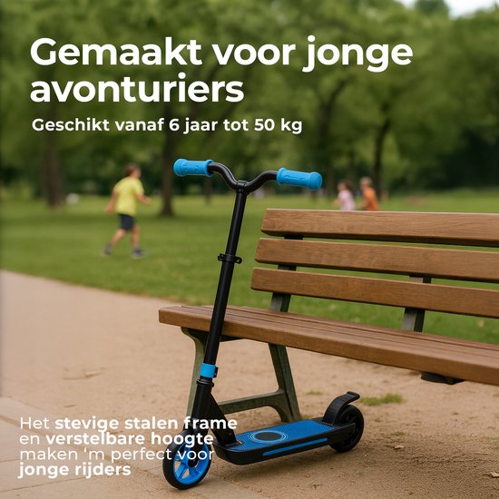 Scooter électrique Denver pour enfants - 10km/h - Scooter pour enfants - Lumières LED - 6km d'autonomie - SCK5500BU