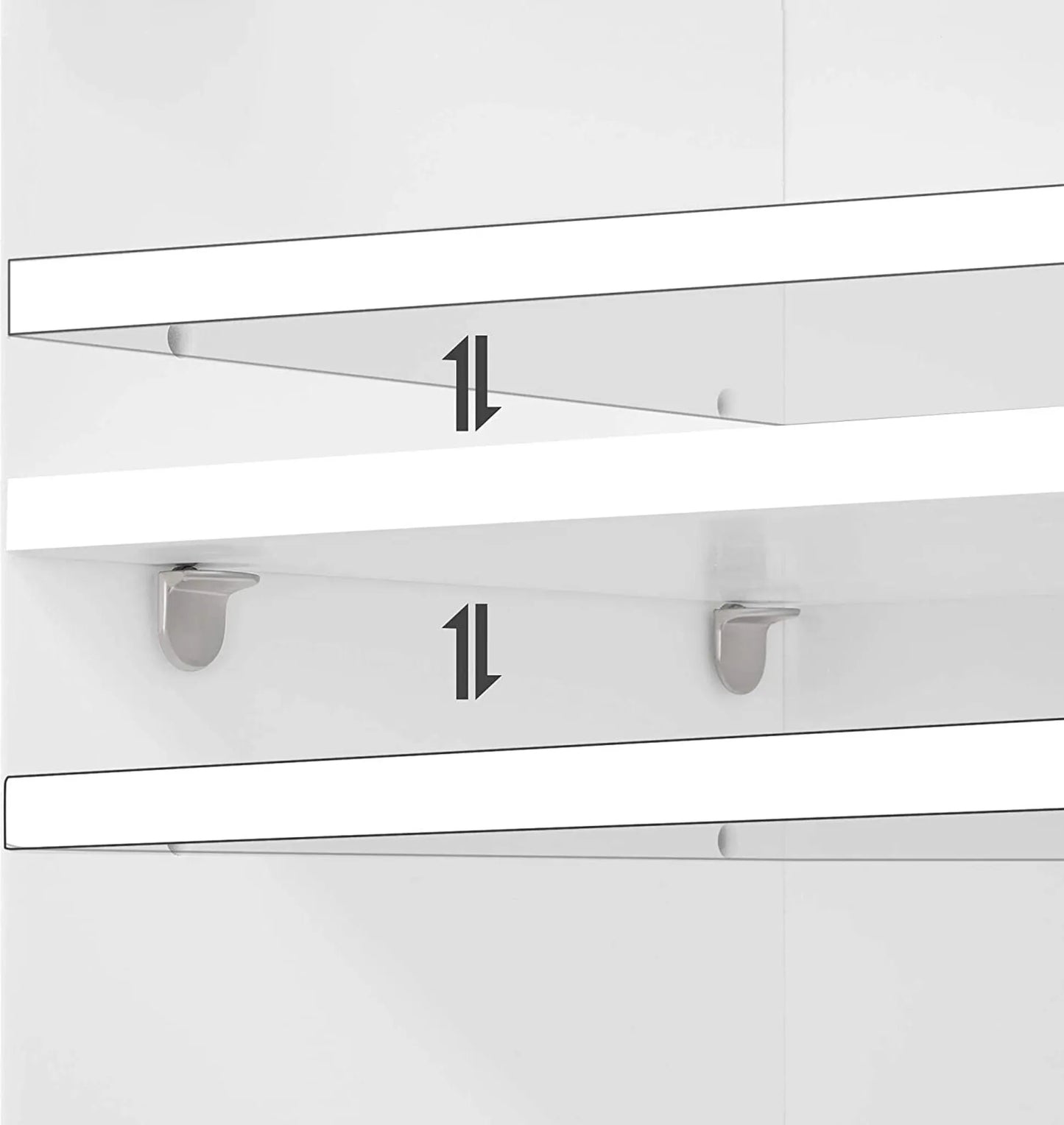 Yaheetech Armoire de salle de bain Armoire murale - 35 x 21 x 55 cm - Comprend deux étagères réglables, un revêtement hydrofuge et une construction en MDF E1 - Pour la salle de bain et la cuisine - Bois blanc