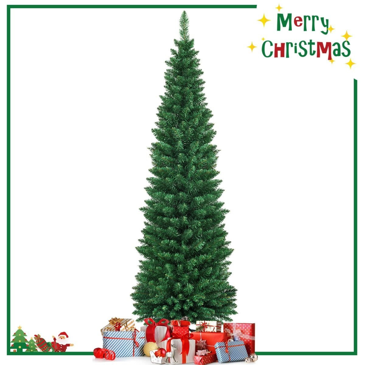 Coast Artificial Christmas Tree Arbre de Noël avec 1 000 aiguilles d'épicéa en PVC - Vert - 180cm