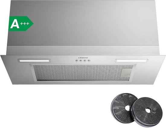CIARRA CBCS6926A, hotte aspirante encastrable 60 cm - 650 m³/h - acier inoxydable - A+++