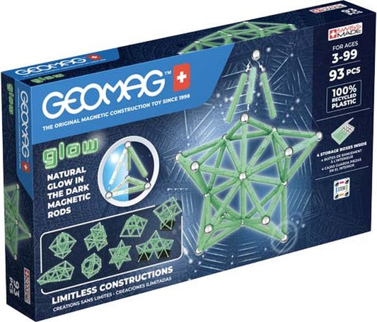 Geomag Geomag Glow Recyclé, 93 pièces