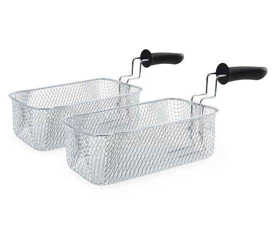 Tomado TDF6001S - Friteuse double - 2 x 3 litres - zone froide - acier inoxydable