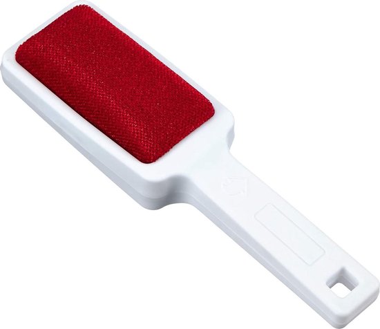 Brosse en tissu Wenko 21,5 cm, polypropylène, blanc/rouge