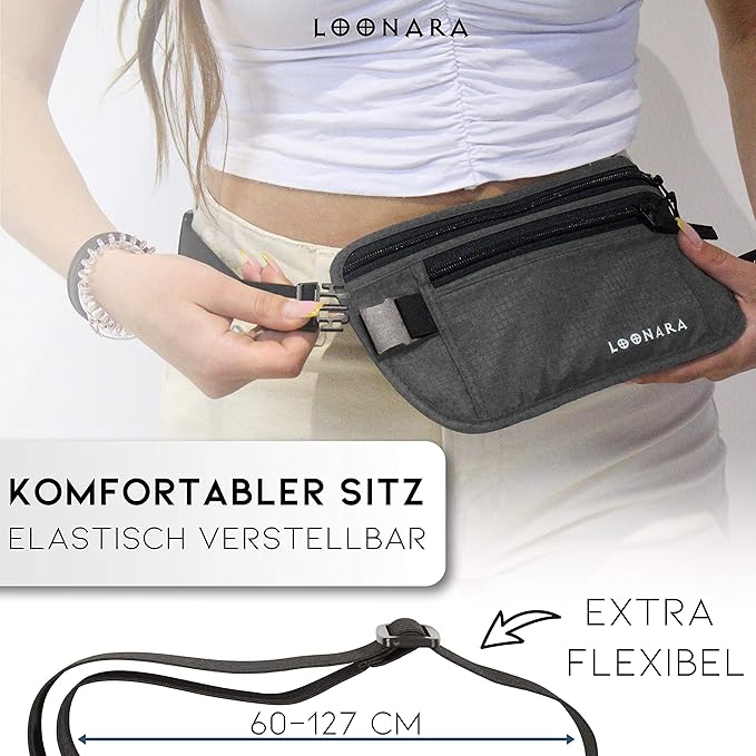 loonara Travel Hip bag grey 2pcs.