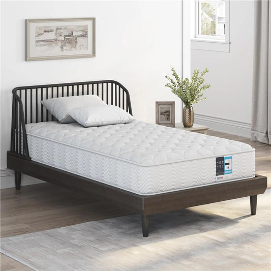Matelas à ressorts ensachés Yaheetech 90 x 200 cm - 7 zones de confort - Blanc - Degré de fermeté H3