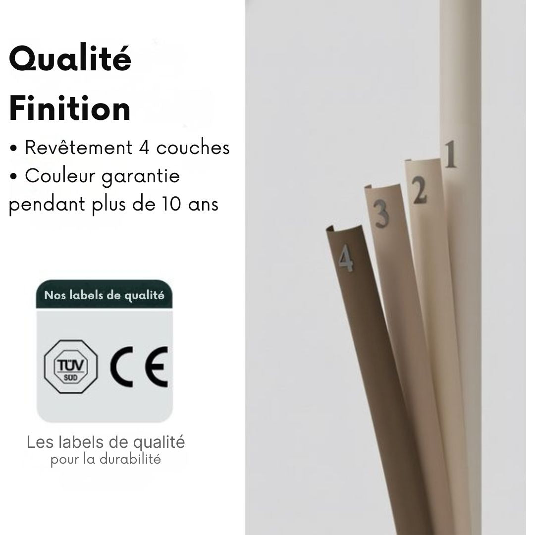 Plafonnier Nolt - 3x E27 Lampe - Industriel - Taupe - ⌀ 28cm - Beige