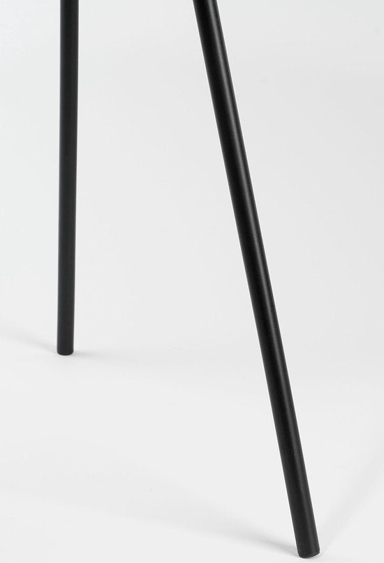 Mica Decorations Table d'appoint Pontus - Lot de 2 - H45 x Ø55 cm - Métal - Noir
