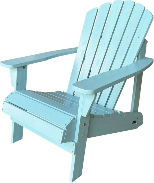 Chaise AXI Carmen Adirondack – Chaise longue en bois avec accoudoirs – Dossier haut - 90,5 x 78,4 x 93 cm