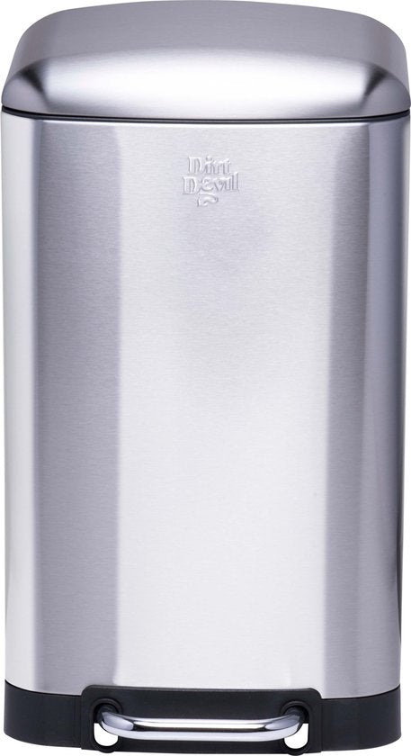 Dirt Devil Pedal bin 20 litres - Poubelle - acier inoxydable - Silver