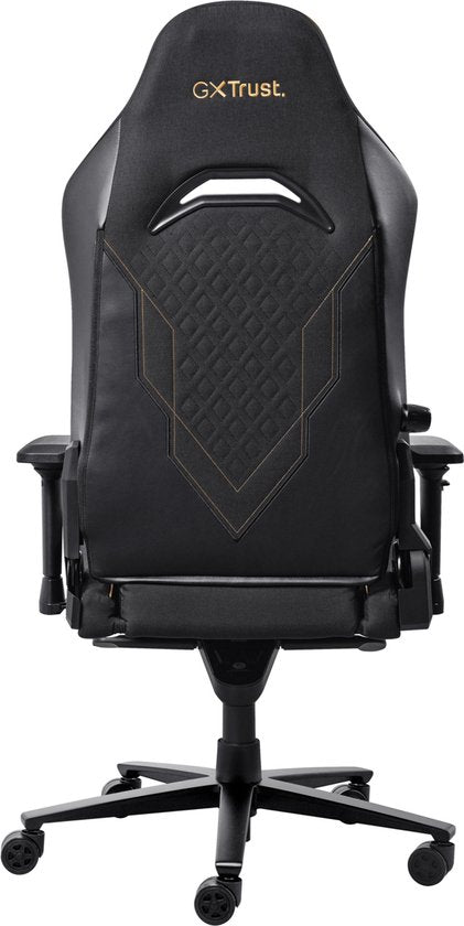Trust GXT 721 Ruya Pro - Fauteuil gaming haut de gamme et confortable - Accoudoirs 4D - Soutien lombaire intégré - Réglable jusqu'à 150 kg - Noir