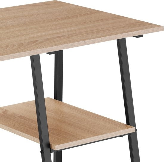 tectake® - Bureau Paisley 120x50x73,5cm - indrustrie - brun clair - 404697