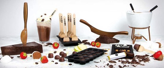 Boska Choco Bonbon DIY Set - Réalisez vos propres bonbons - Moule en silicone - Noir