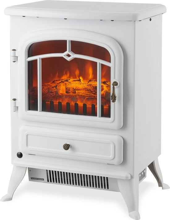 MOA Cheminée électrique - Atmosphere Fireplace Classic - Chauffage - Poêle - Freestanding - White - ES180W