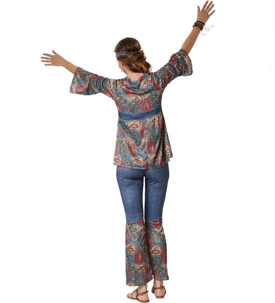 Dressforfun Hippie Girl Harmony XXL - costume de déguisement pour halloween, carnaval, fête - 302612