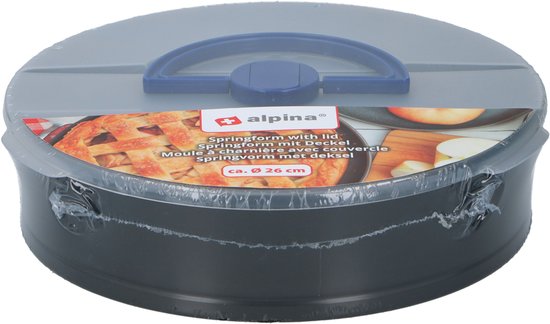 Moule à charnière Alpina - Ø 26 cm - Revêtement antiadhésif - avec couvercle