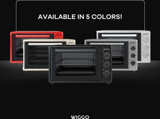 Wiggo WMO-E353(X) - Mini-four autonome - Électrique - 50 cm - 35 litres - 1 800 W - Garantie 5 ans - Acier inoxydable